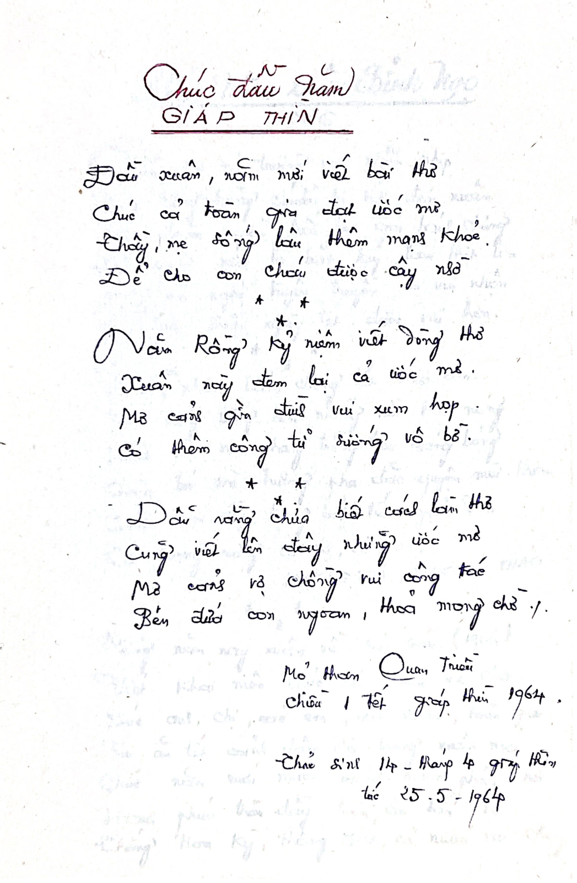 Chúc Đầu Năm Giáp Thìn