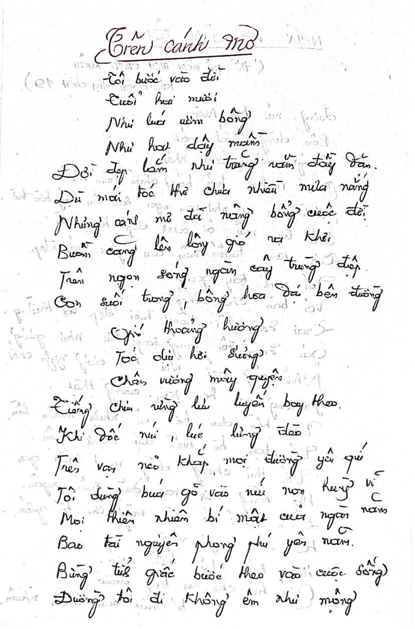 Trên Cánh Mơ - Trang 1