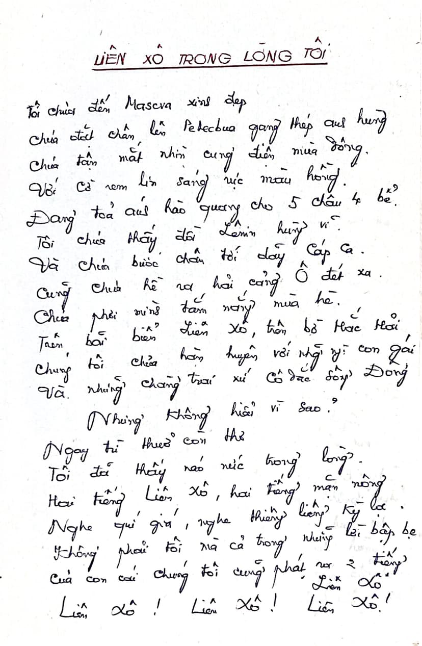 Liên Xô Trong Lòng Tôi - Trang 1